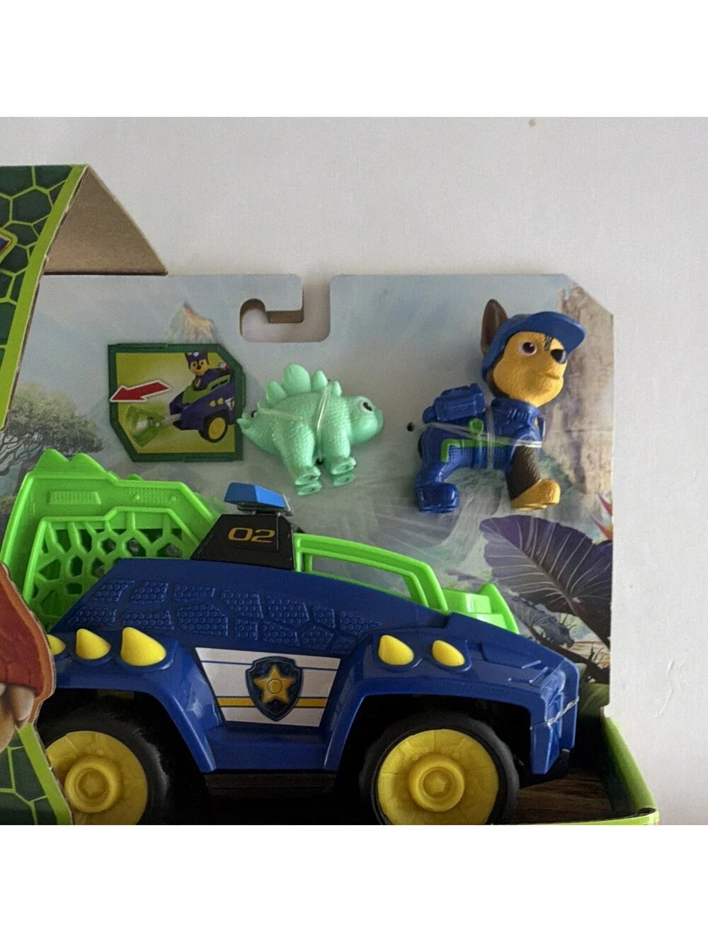 Spin Master PAW Patrol The Dino Movie Chase Dino Rescue Cruiser Car Figure Set